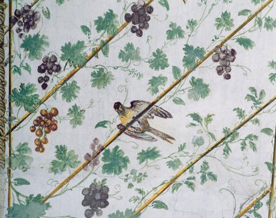 Detail van het gewelf van de kelder, Villa Medicea di Careggi door Michelozzo di Bartolommeo